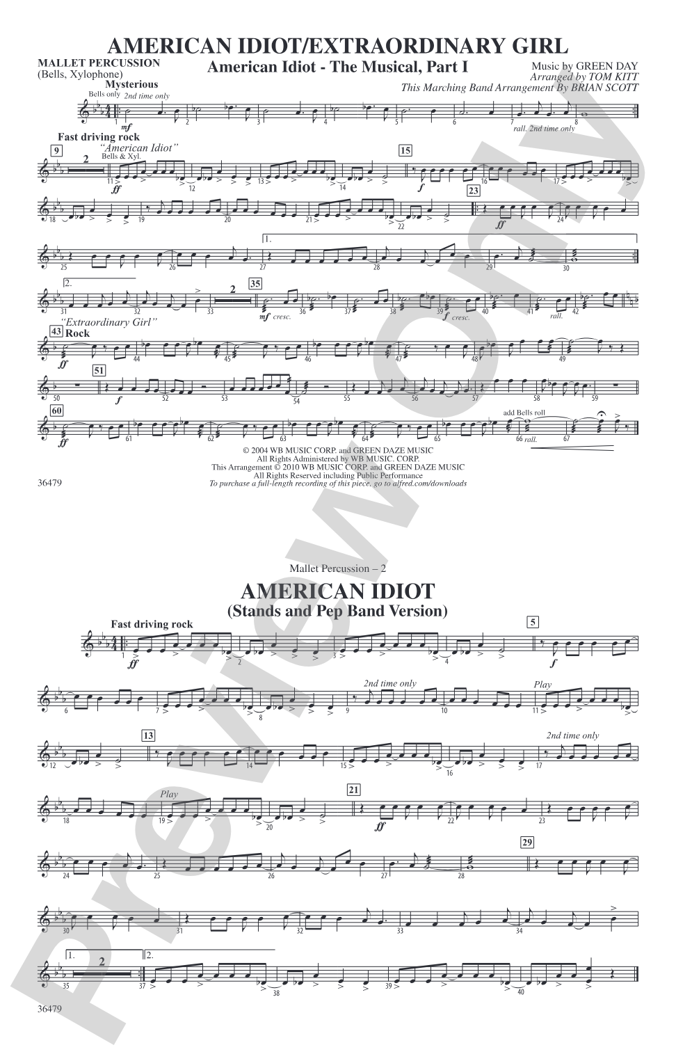 American Idiot / Extraordinary Girl: Mallets