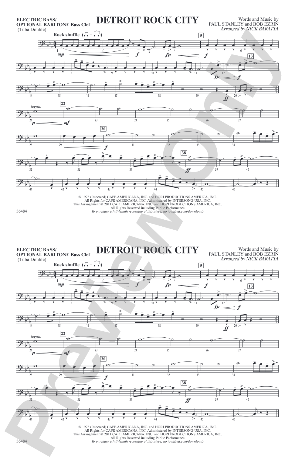 Detroit Rock City: Electric Bass