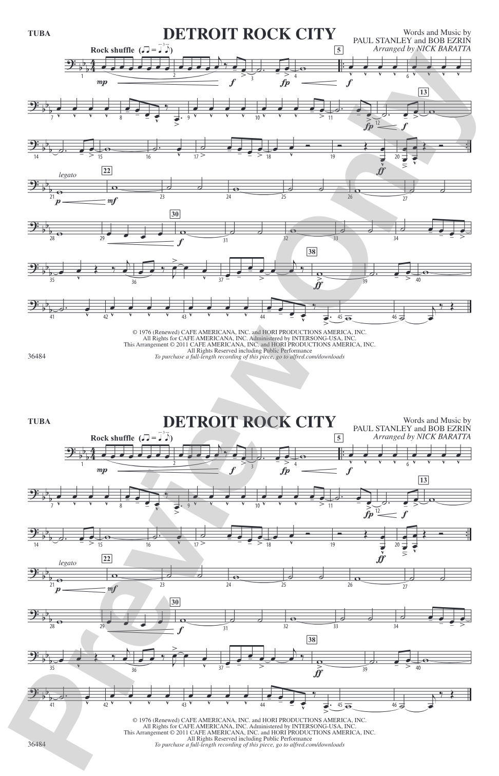 Detroit Rock City: Tuba
