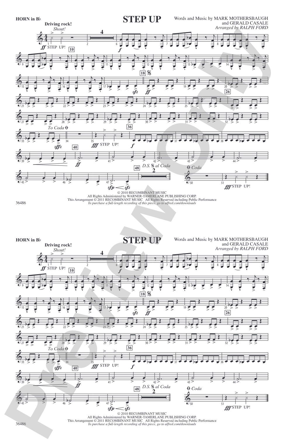 Step Up: Horn in B flat