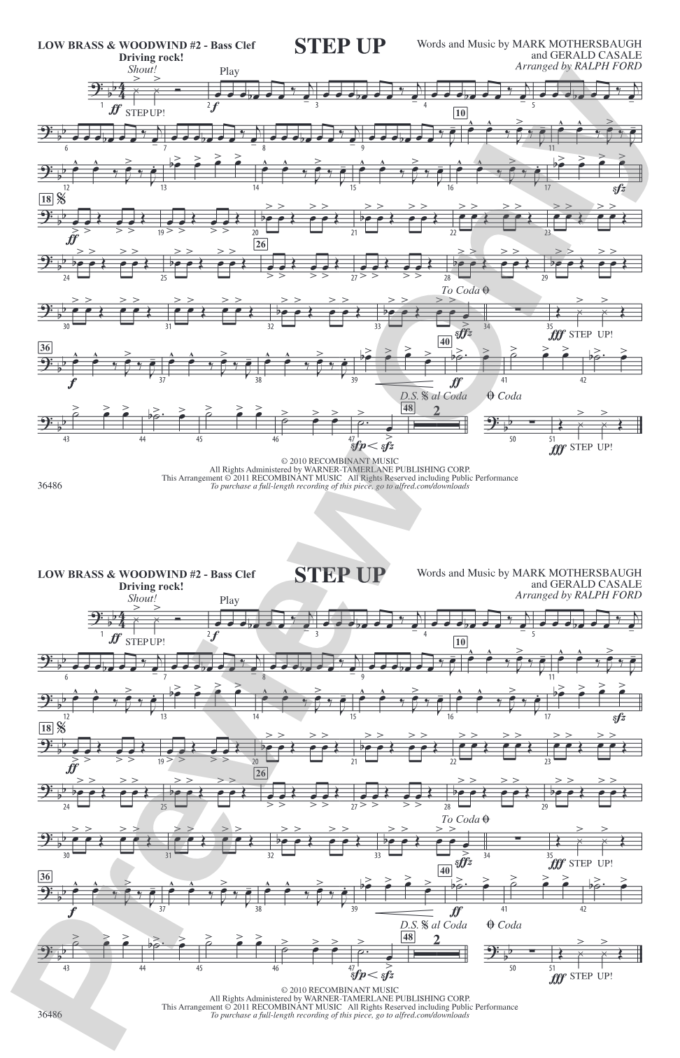 Step Up: Low Brass & Woodwinds #2 - Bass Clef