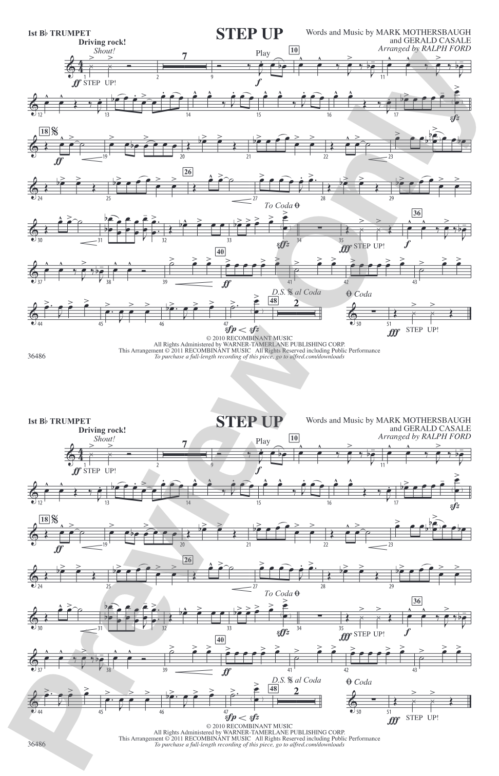 Step Up: 1st B-flat Trumpet