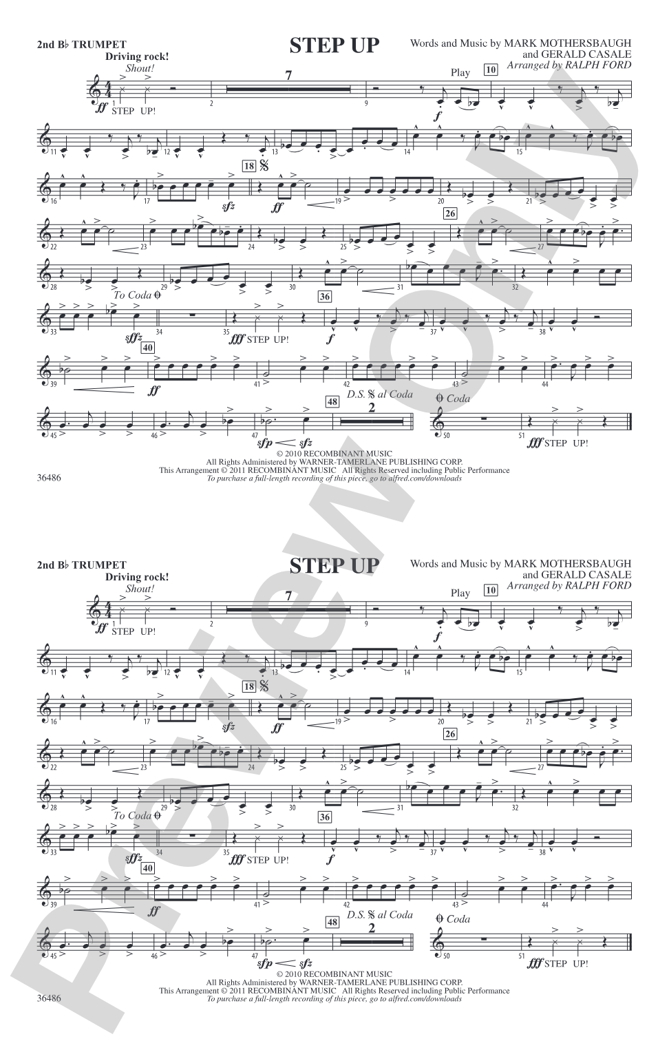 Step Up: 2nd B-flat Trumpet