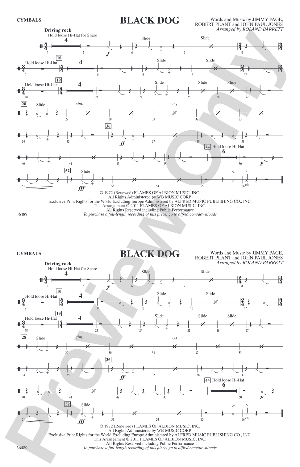 Black Dog: Cymbals