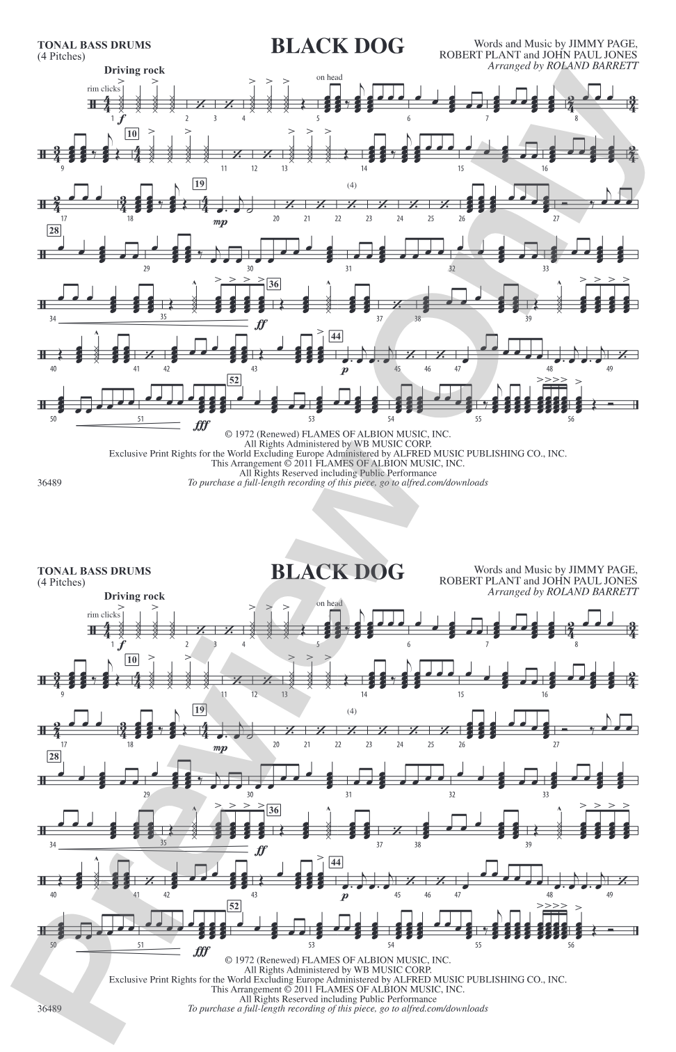Black Dog: Tonal Bass Drum