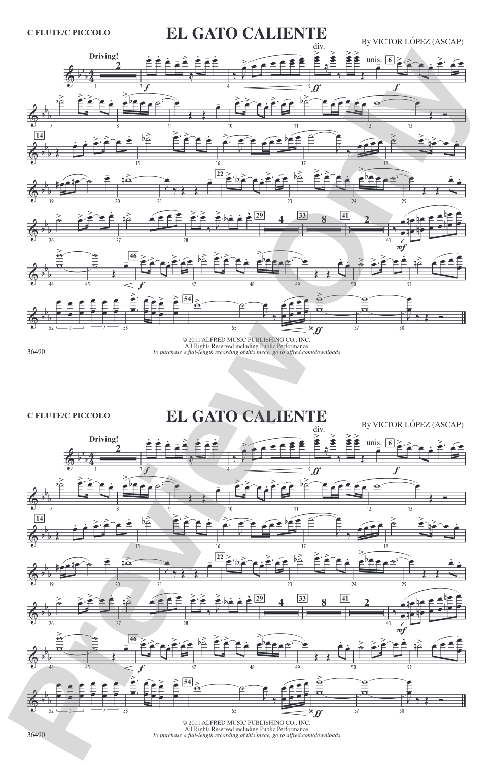 El Gato Caliente: Flute