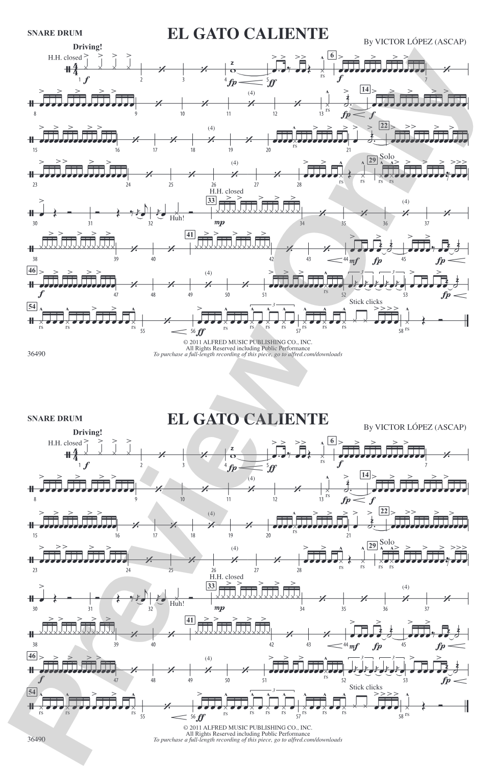 El Gato Caliente: Snare Drum