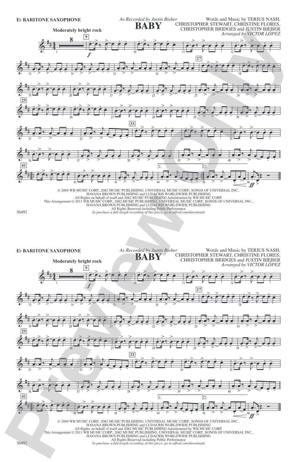 Baby: E-flat Baritone Saxophone