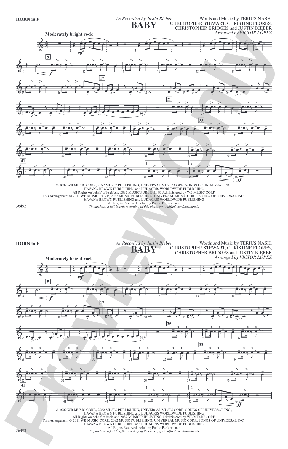 Baby: 1st F Horn