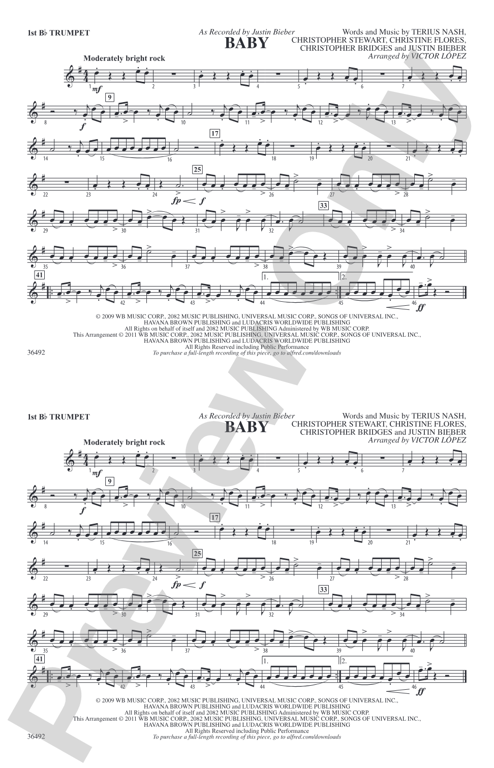 Baby: 1st B-flat Trumpet