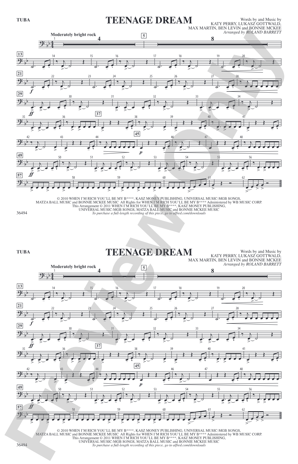 Teenage Dream: Tuba