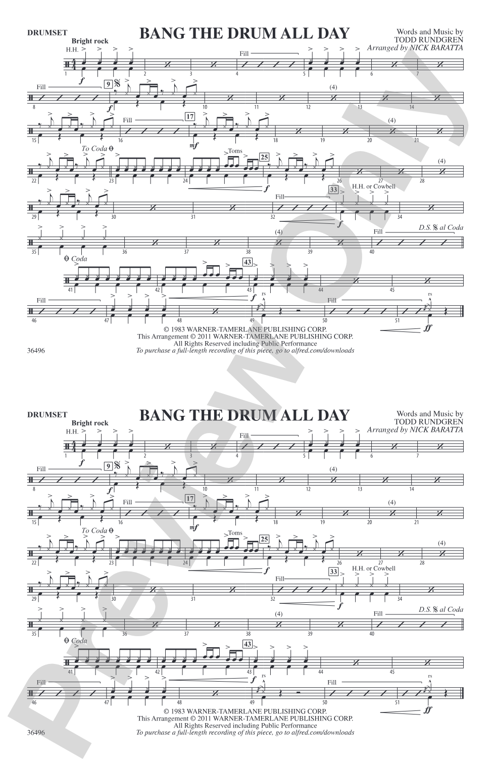 Bang the Drum All Day: Drumset