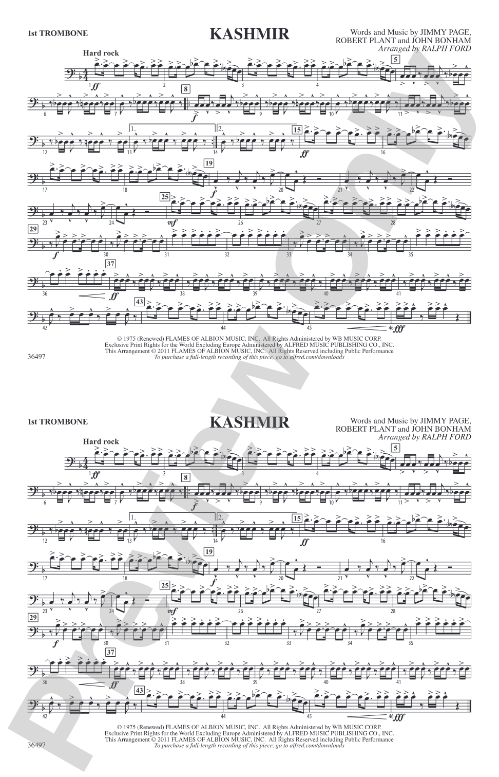 Kashmir: 1st Trombone