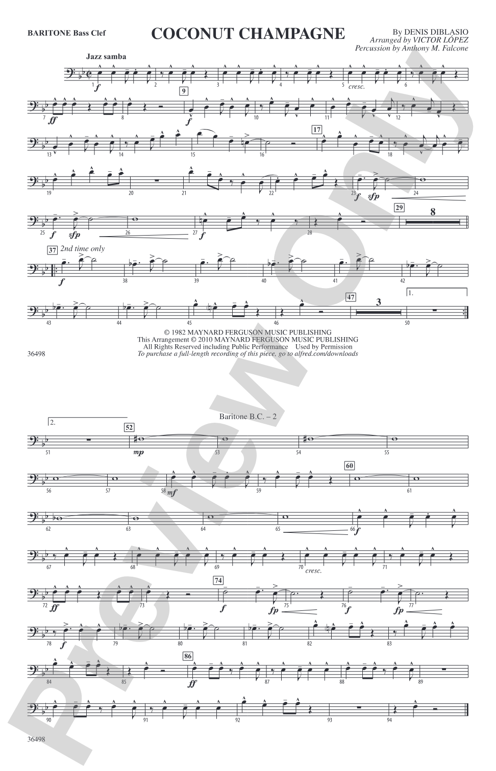 Coconut Champagne: Baritone B.C.