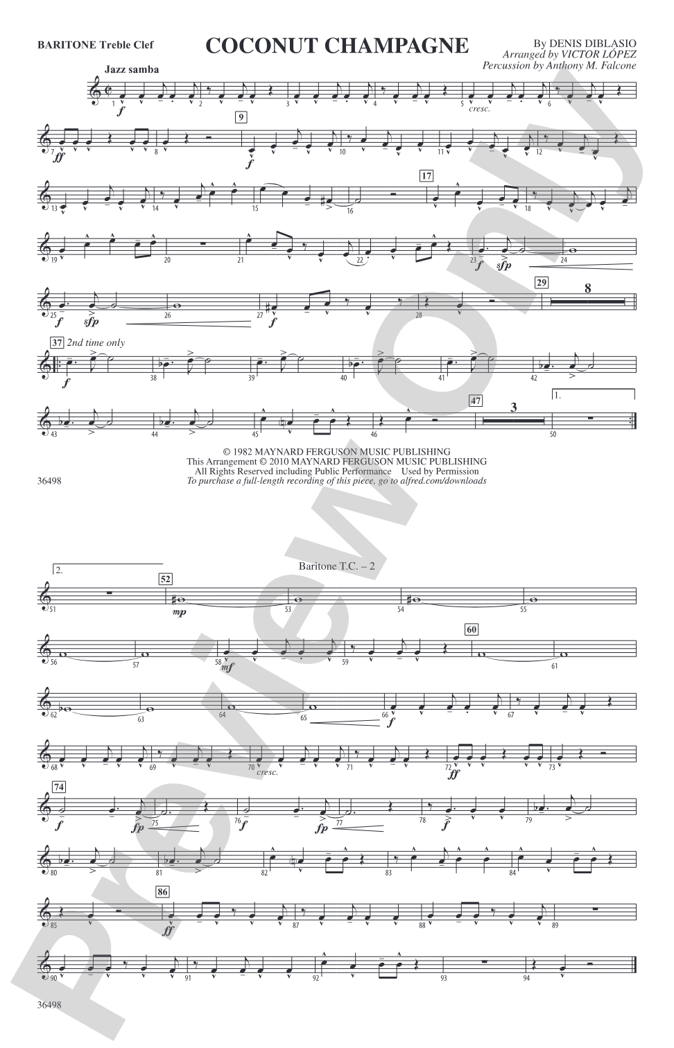 Coconut Champagne: Baritone T.C.