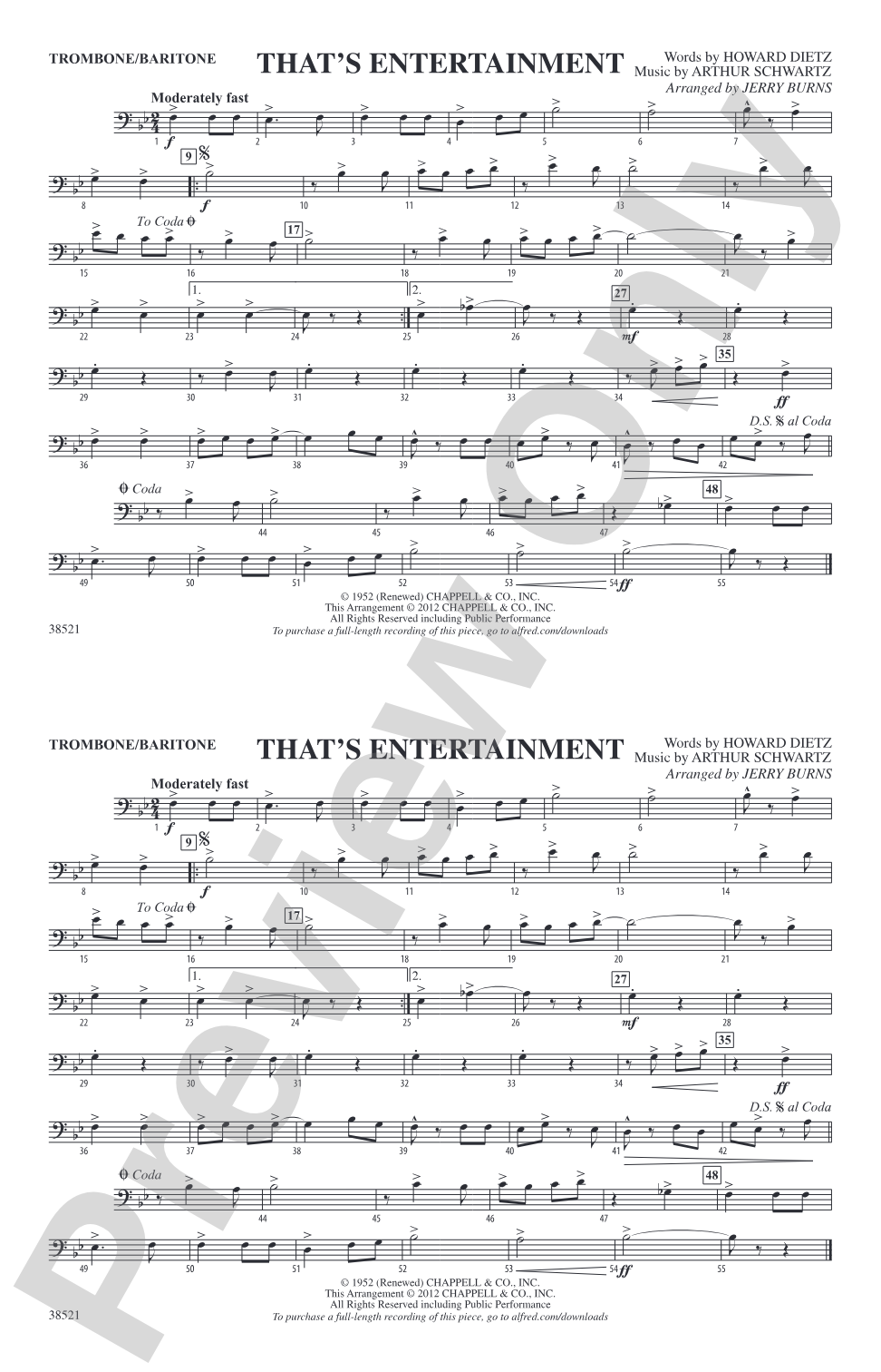 That's Entertainment: 1st Trombone