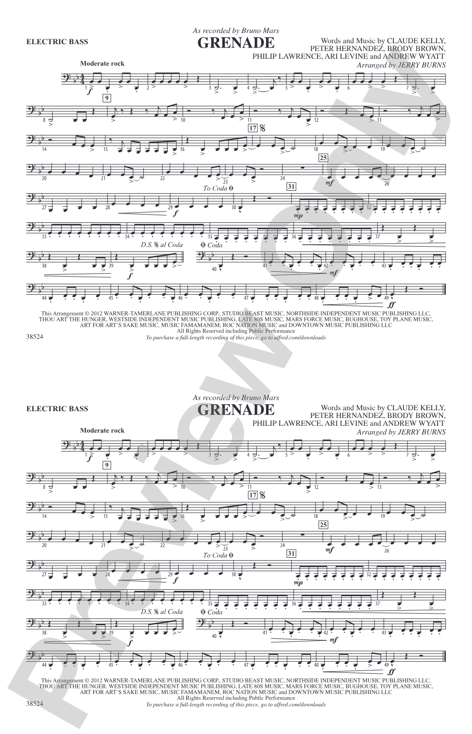 Grenade: Electric Bass