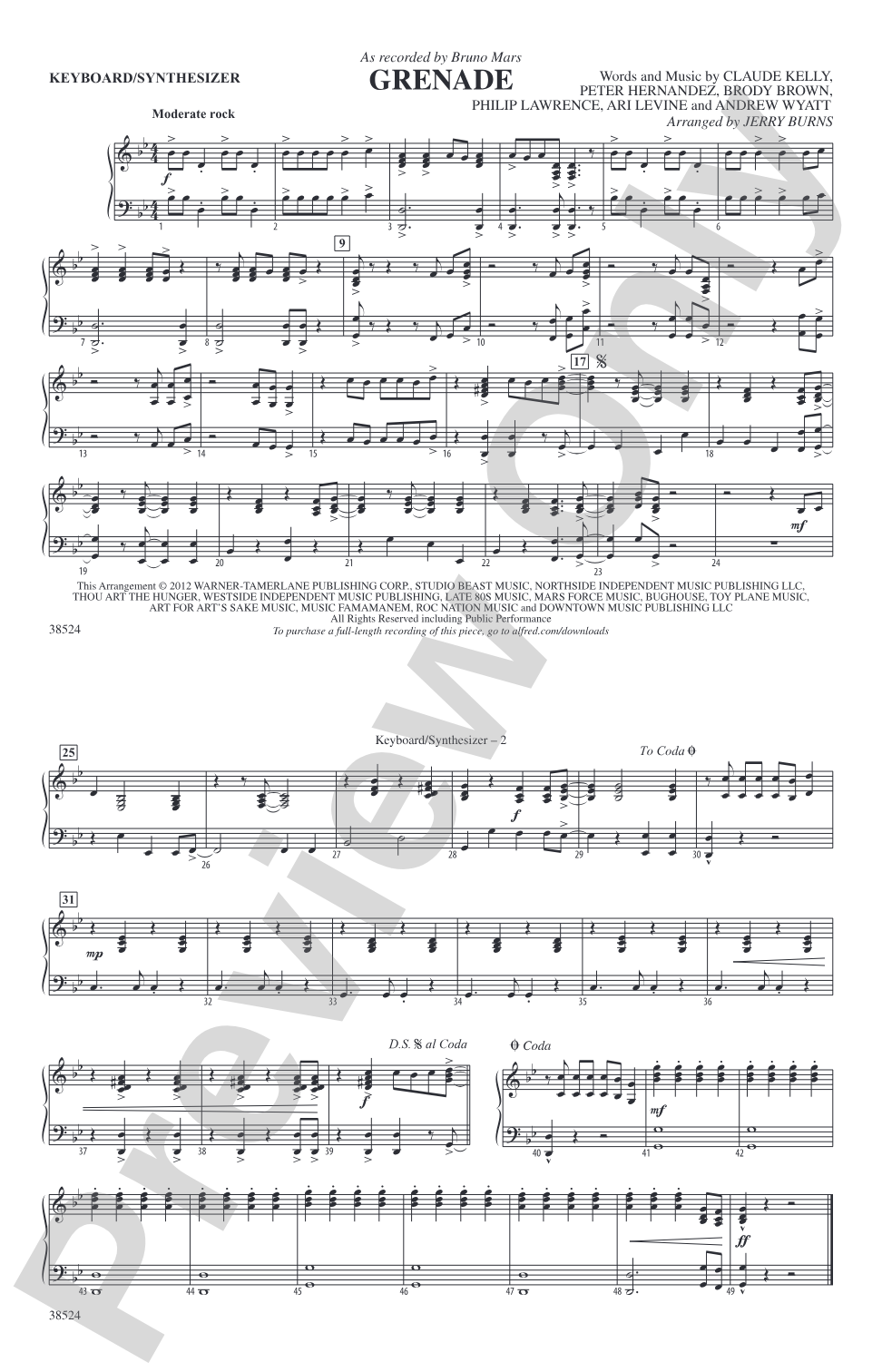 Grenade: Keyboard/Synthesizer