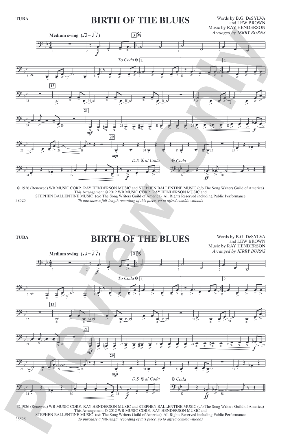 Birth of the Blues: Tuba