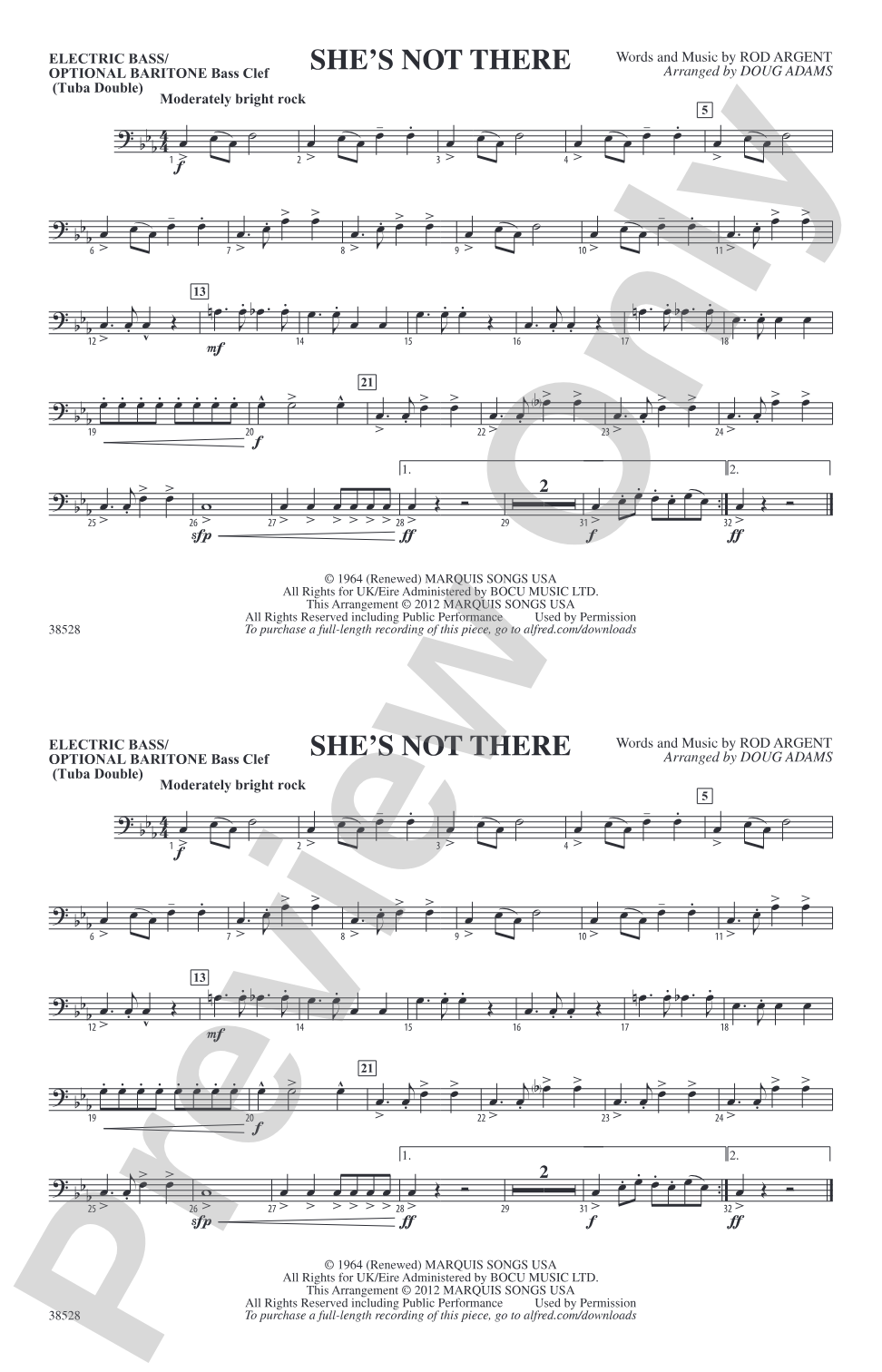 She's Not There: Electric Bass