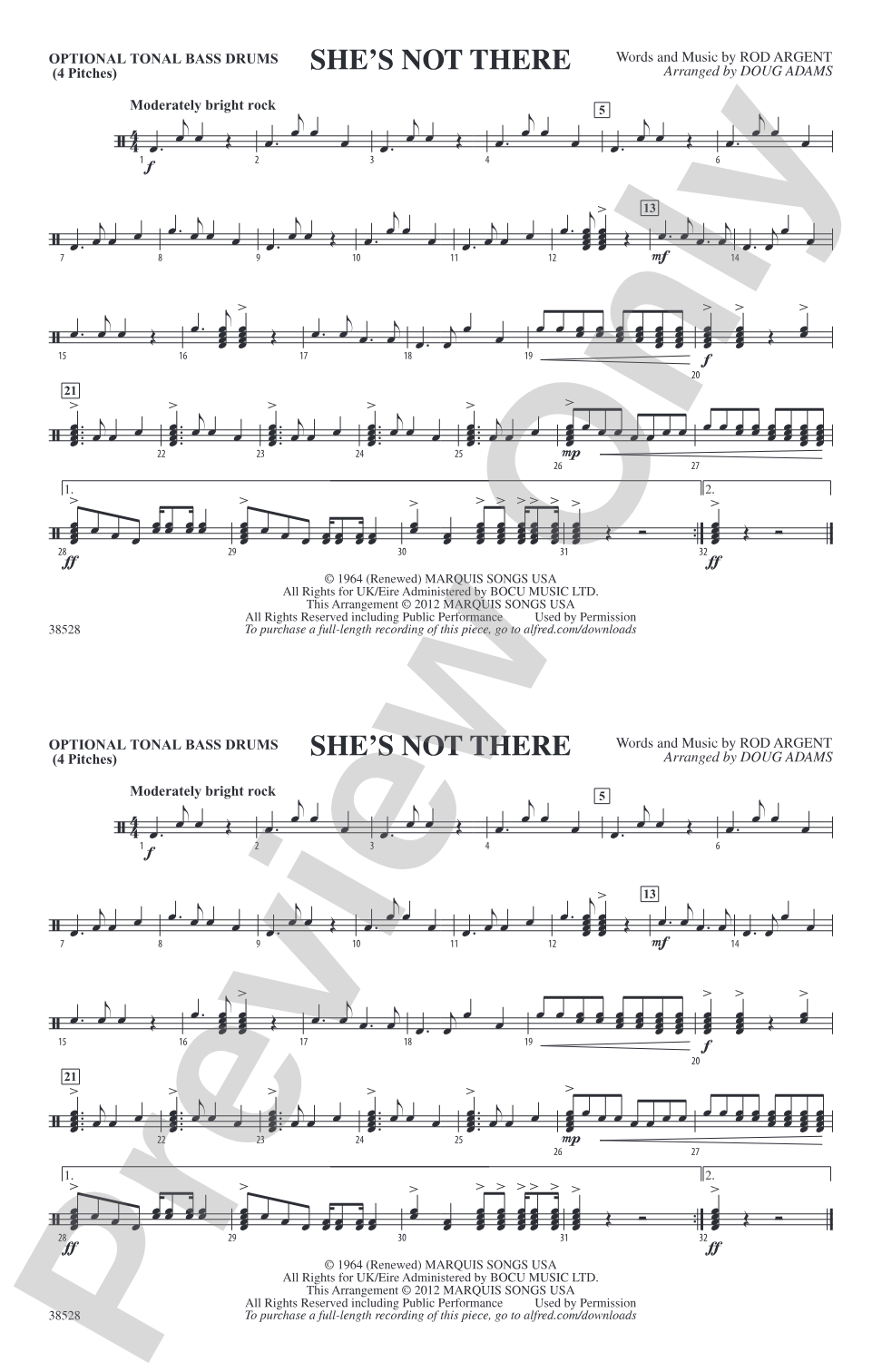 She's Not There: Tonal Bass Drum