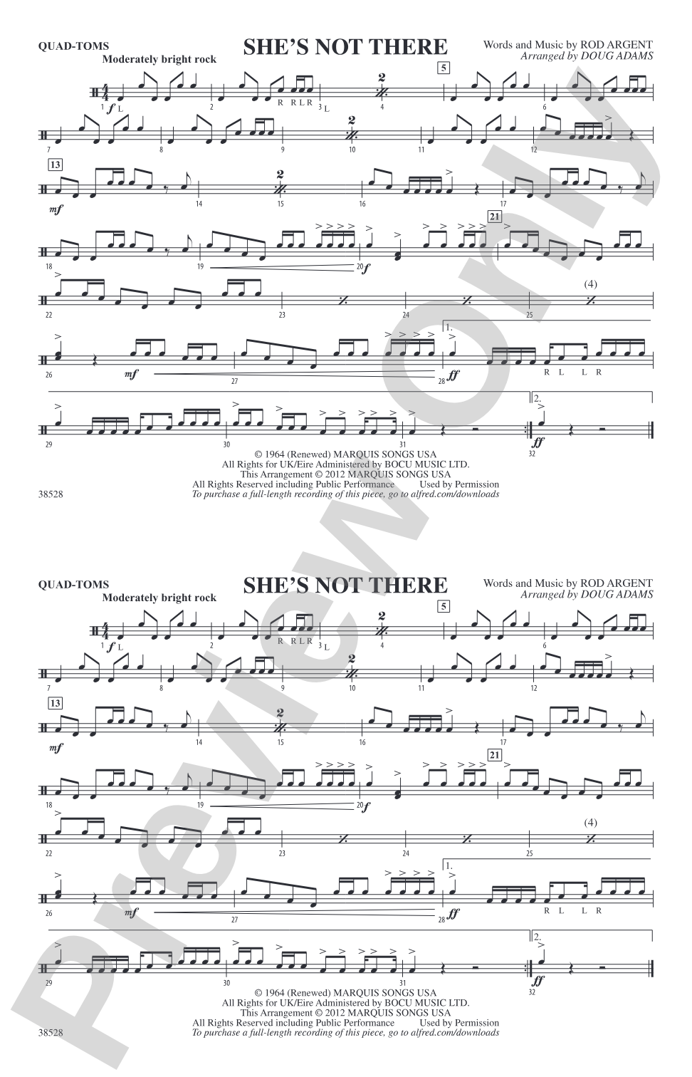She's Not There: Quad-Toms