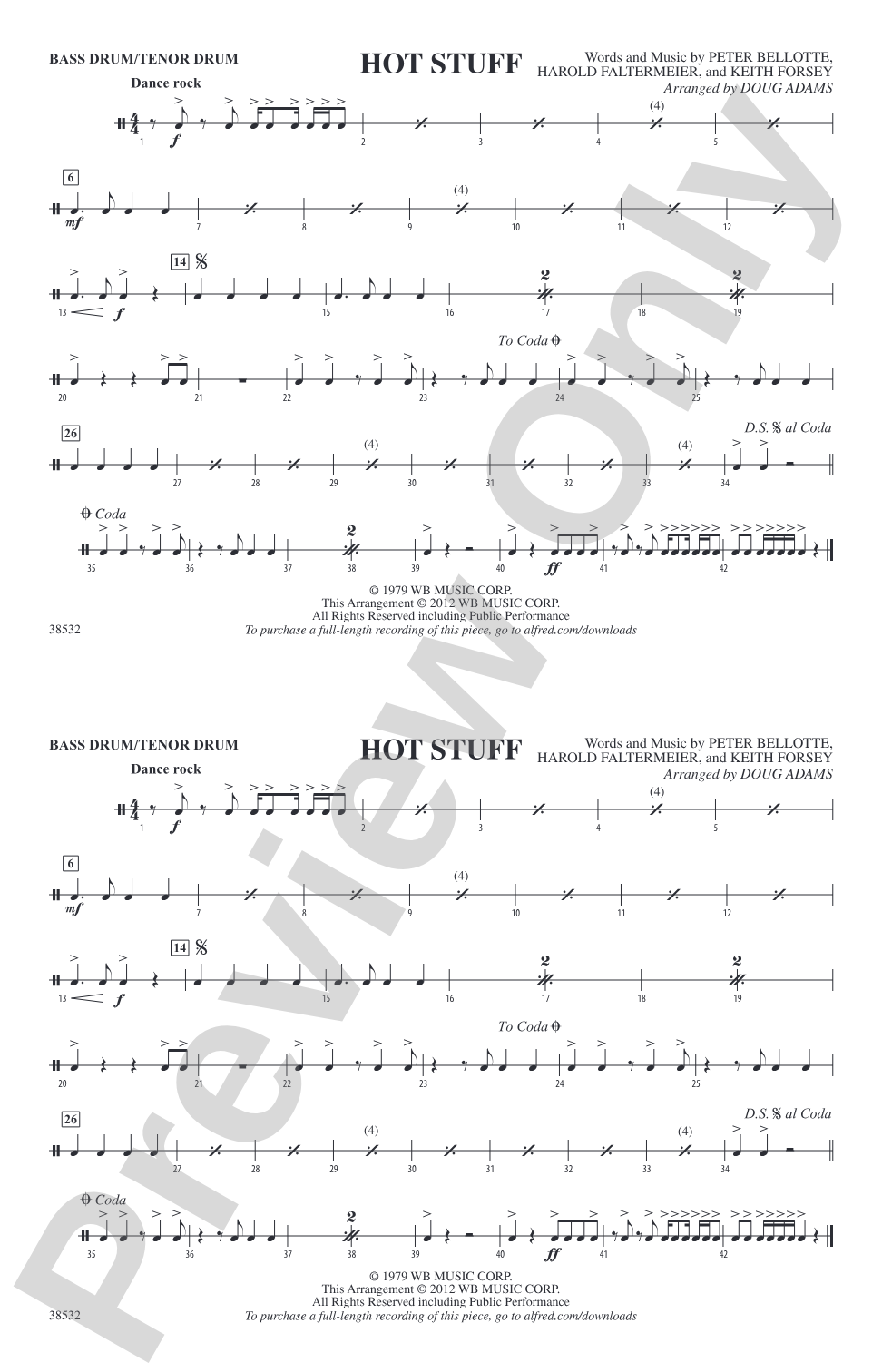 Hot Stuff: Bass Drum/Tenor Drum