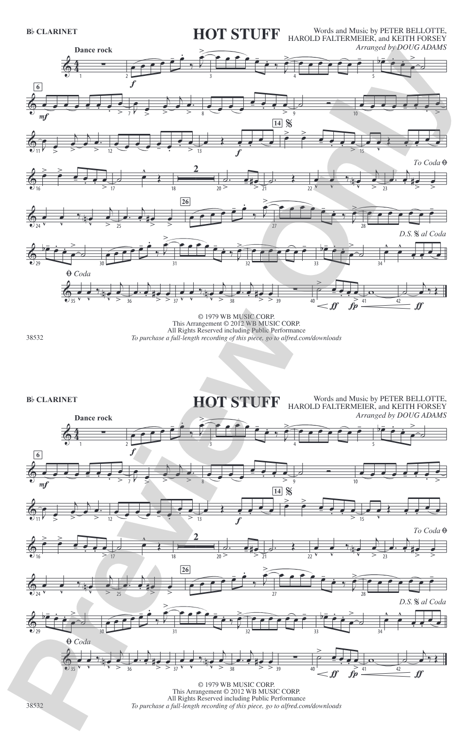 Hot Stuff: 1st B-flat Clarinet