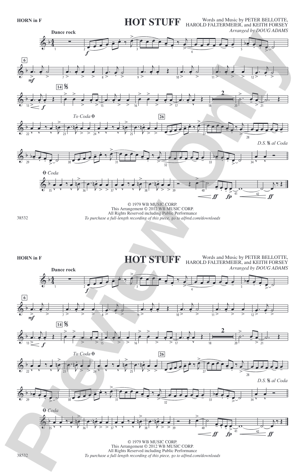 Hot Stuff: 1st F Horn