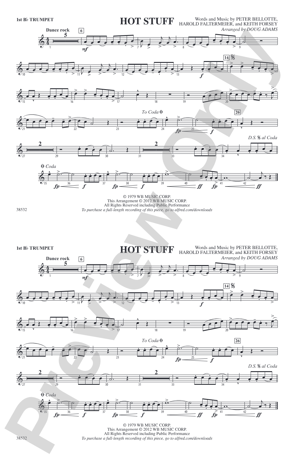 Hot Stuff: 1st B-flat Trumpet