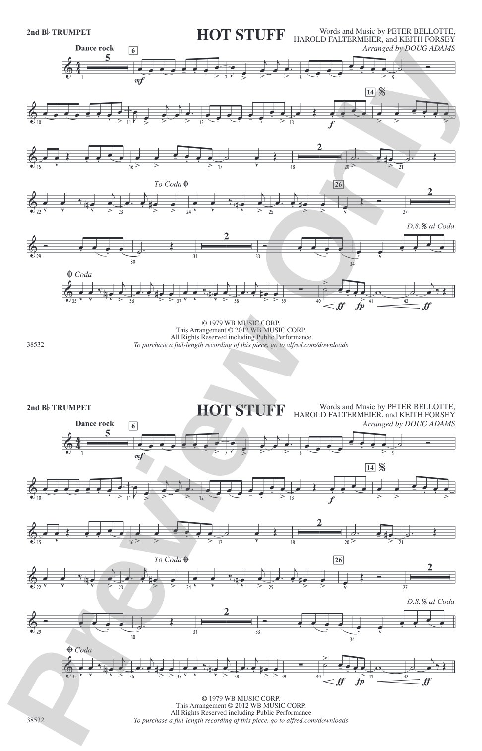 Hot Stuff: 2nd B-flat Trumpet