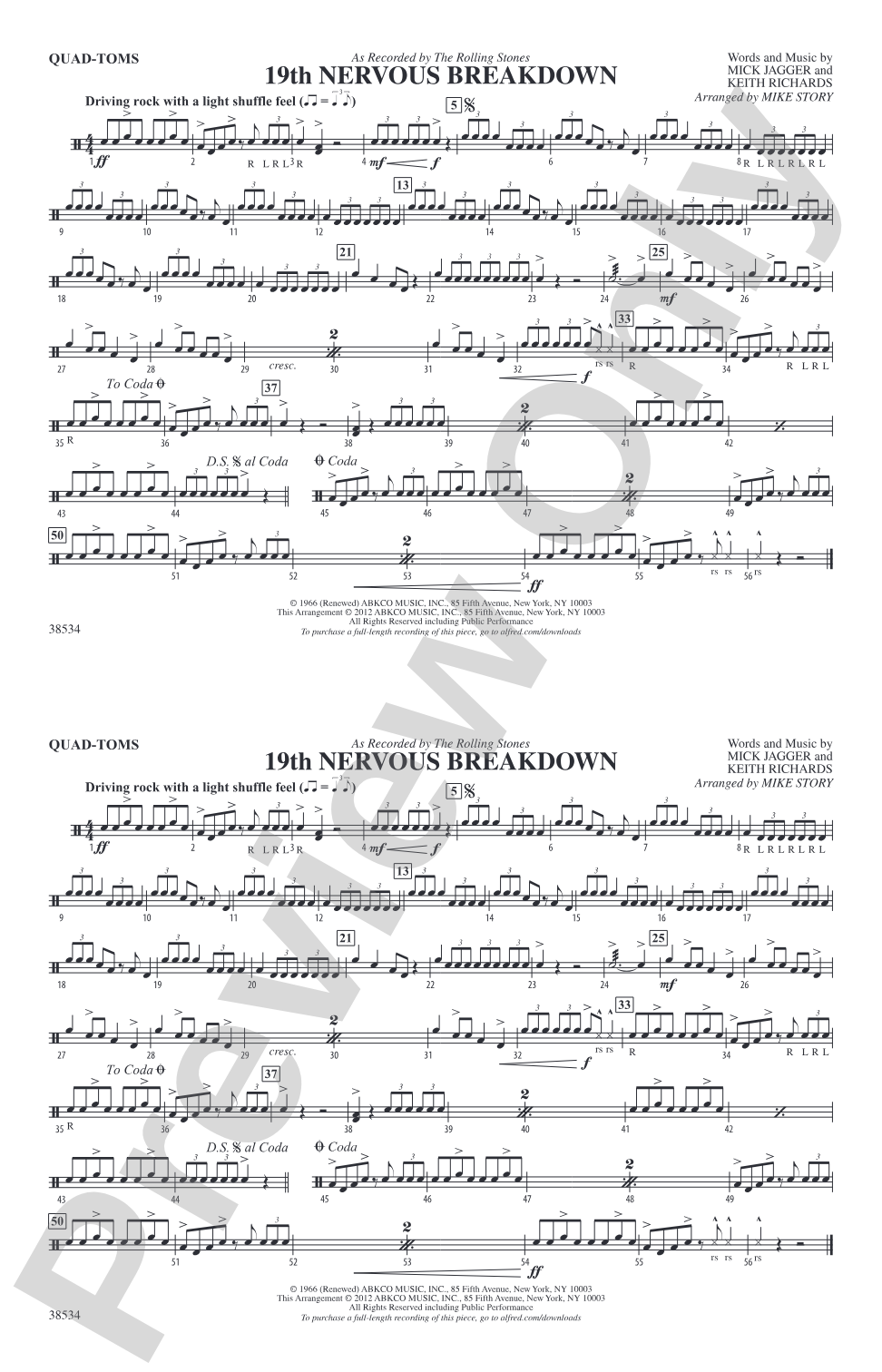 19th Nervous Breakdown: Quad-Toms