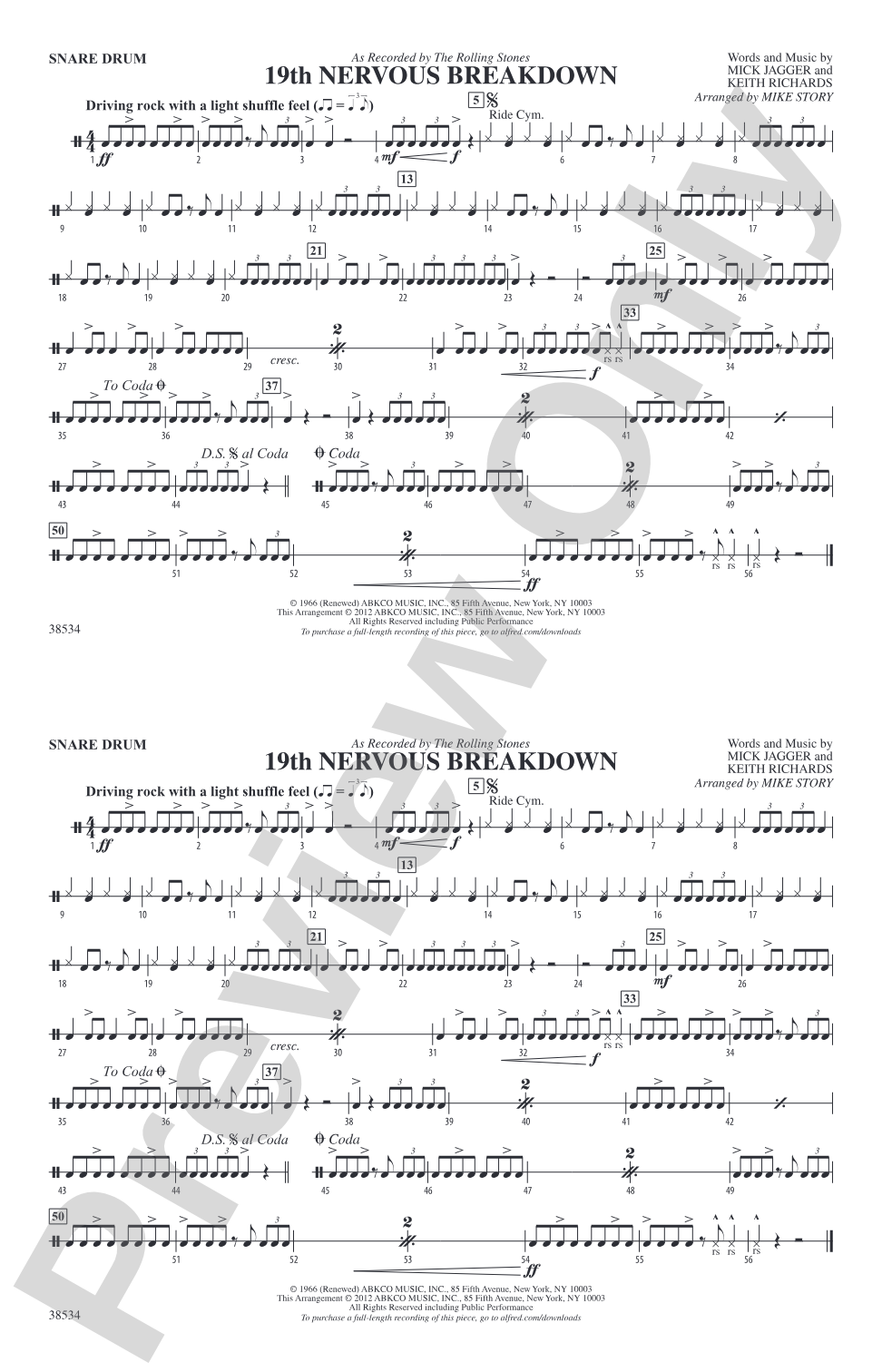 19th Nervous Breakdown: Snare Drum