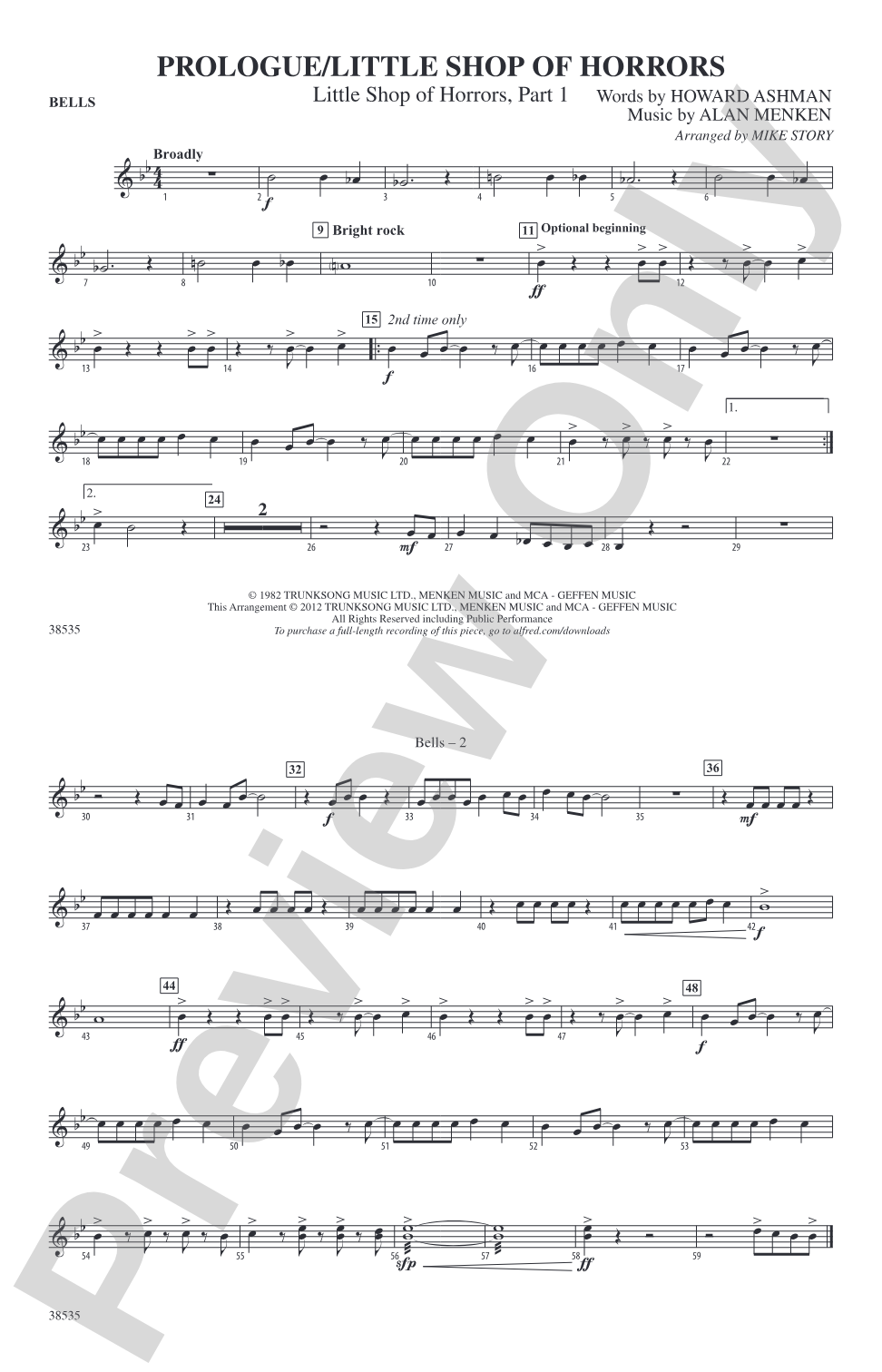 Prologue / Little Shop of Horrors: Bells