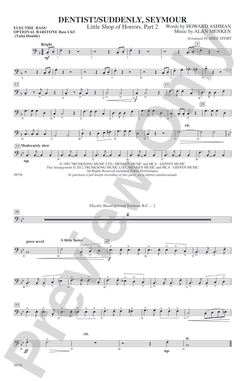 Dentist! / Suddenly, Seymour: Electric Bass