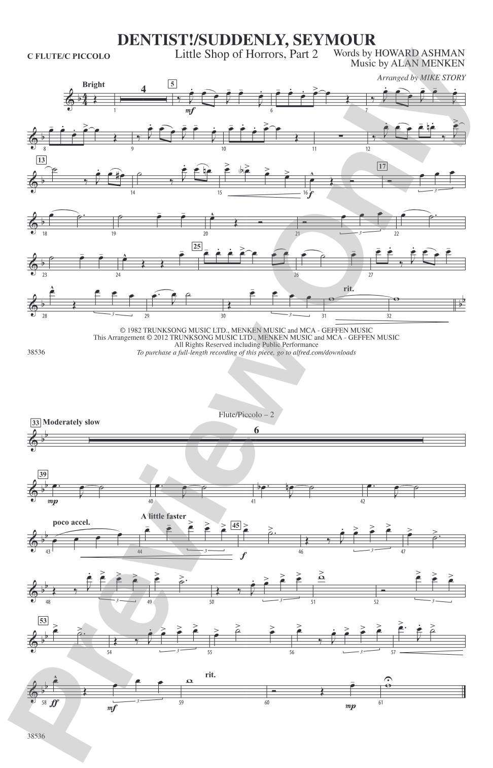 Dentist! / Suddenly, Seymour: Flute