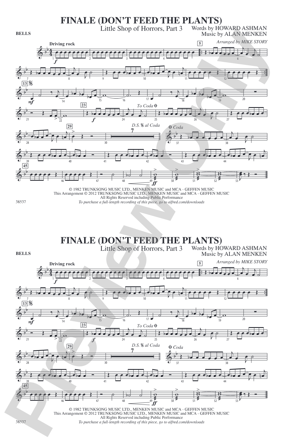 Finale (Don't Feed the Plants): Bells