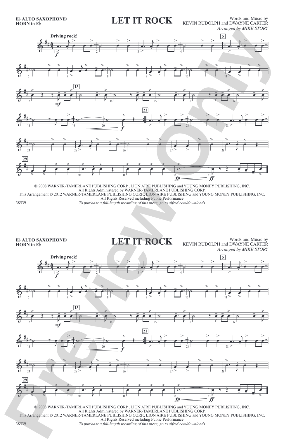 Let It Rock: E-flat Alto Saxophone