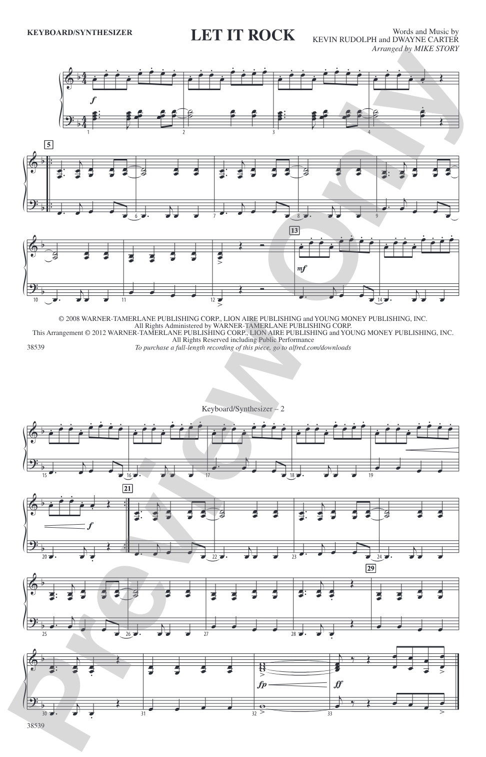 Let It Rock: Keyboard/Synthesizer