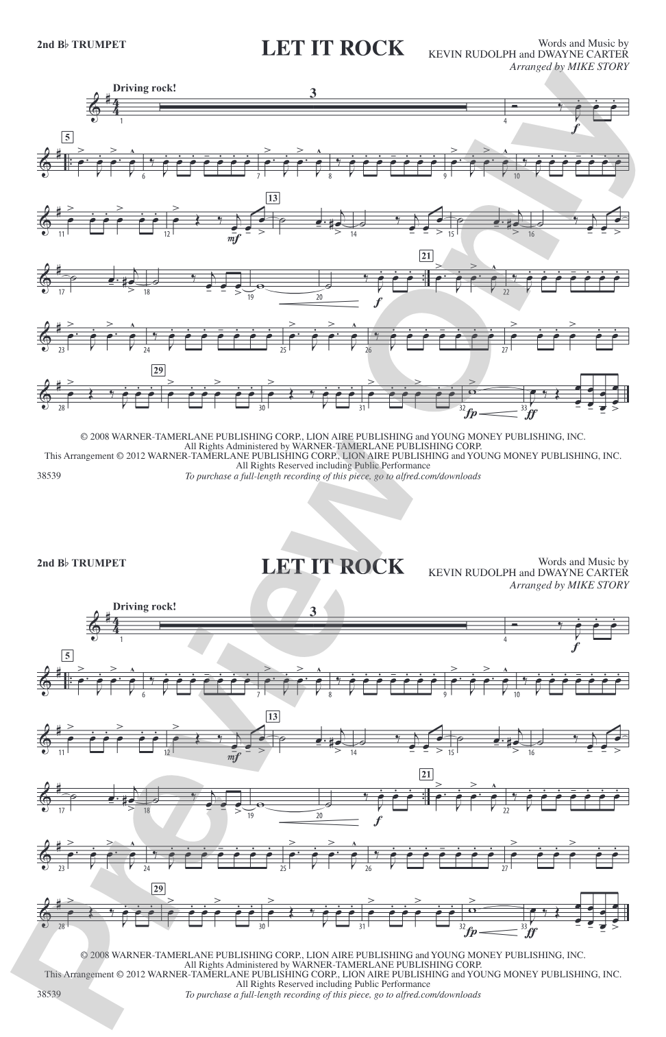 Let It Rock: 2nd B-flat Trumpet