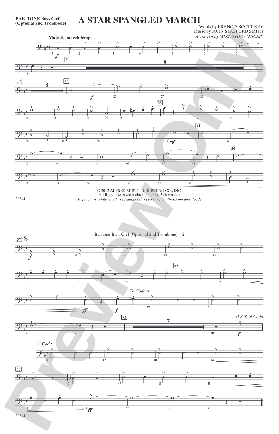 A Star-Spangled March: Baritone B.C.