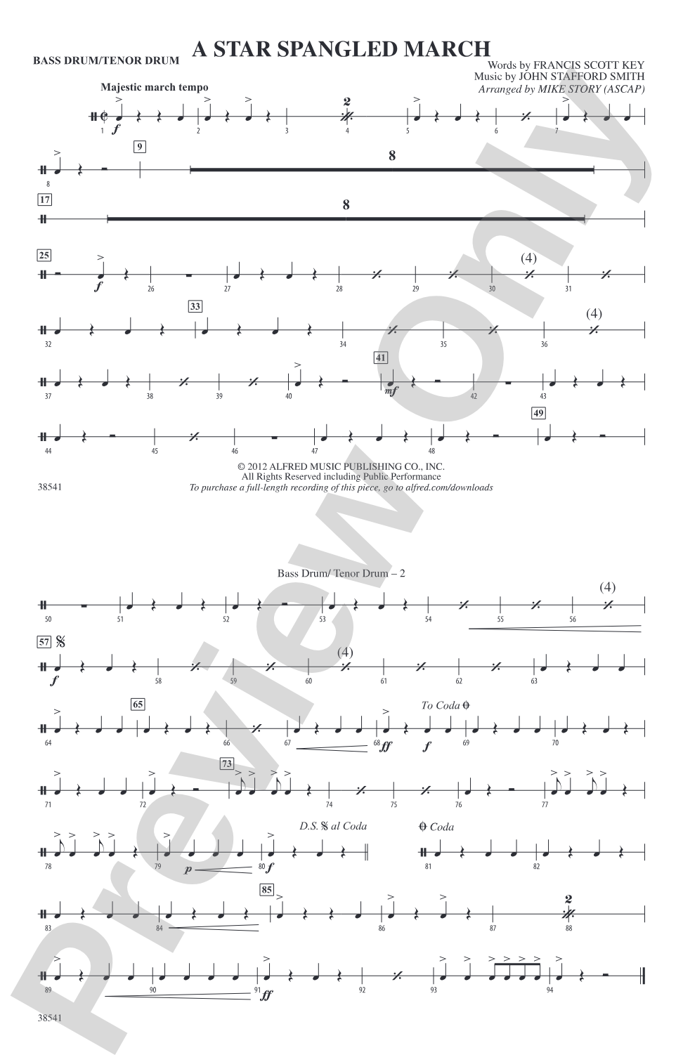 A Star-Spangled March: Bass Drum/Tenor Drum