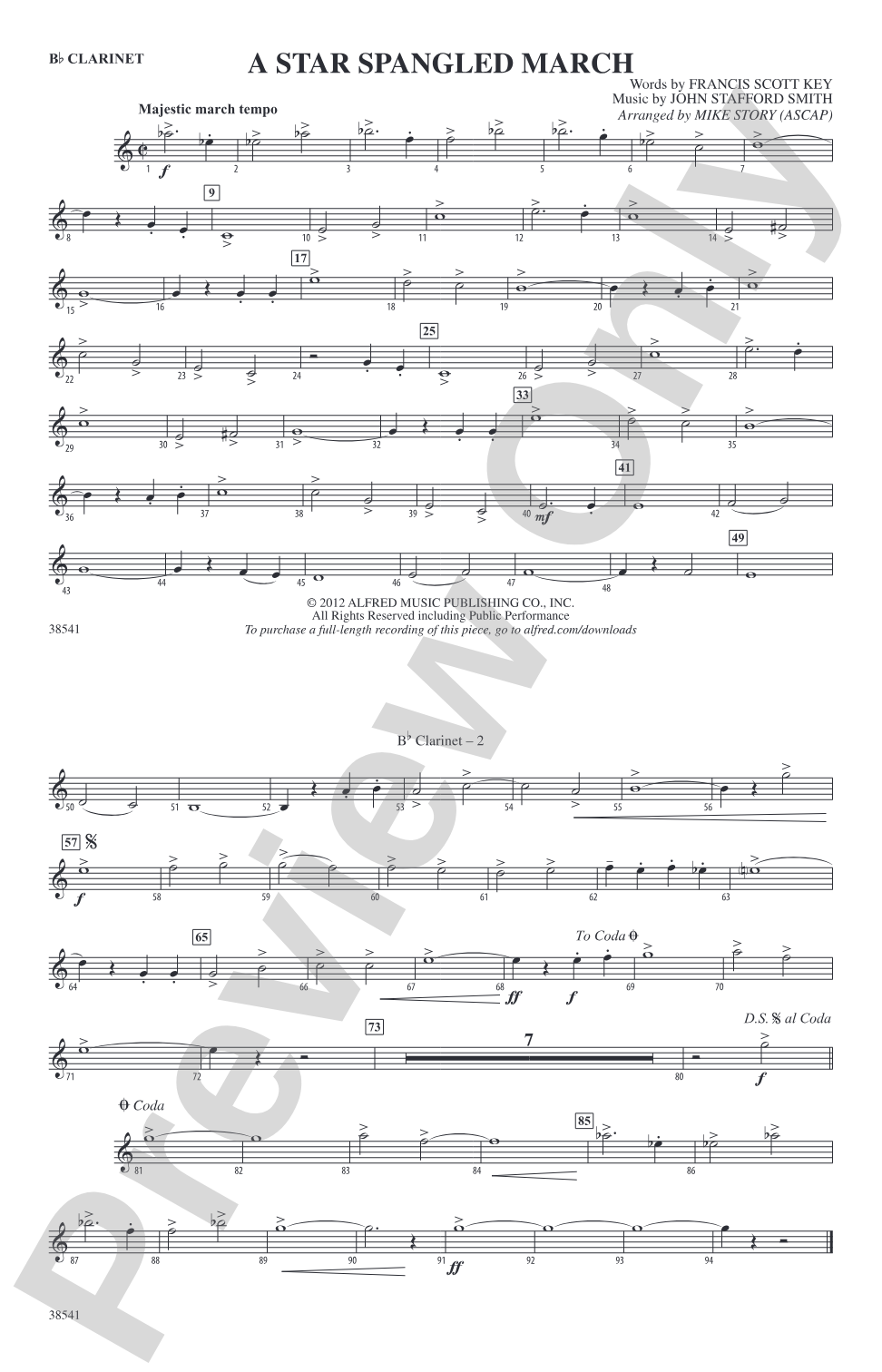 A Star-Spangled March: 1st B-flat Clarinet