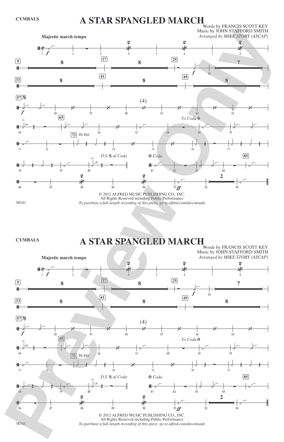 A Star-Spangled March: Cymbals