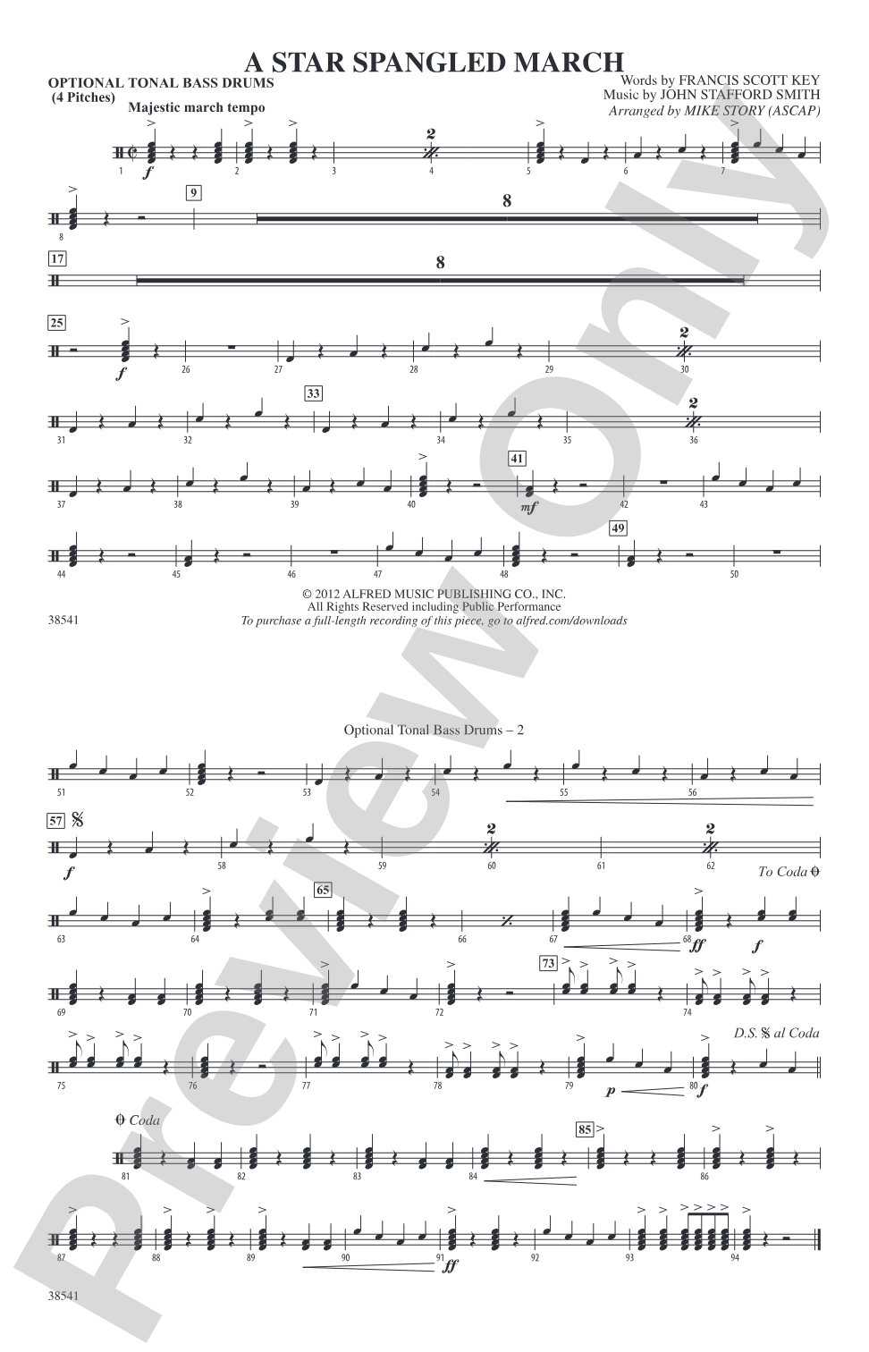 A Star-Spangled March: Tonal Bass Drum