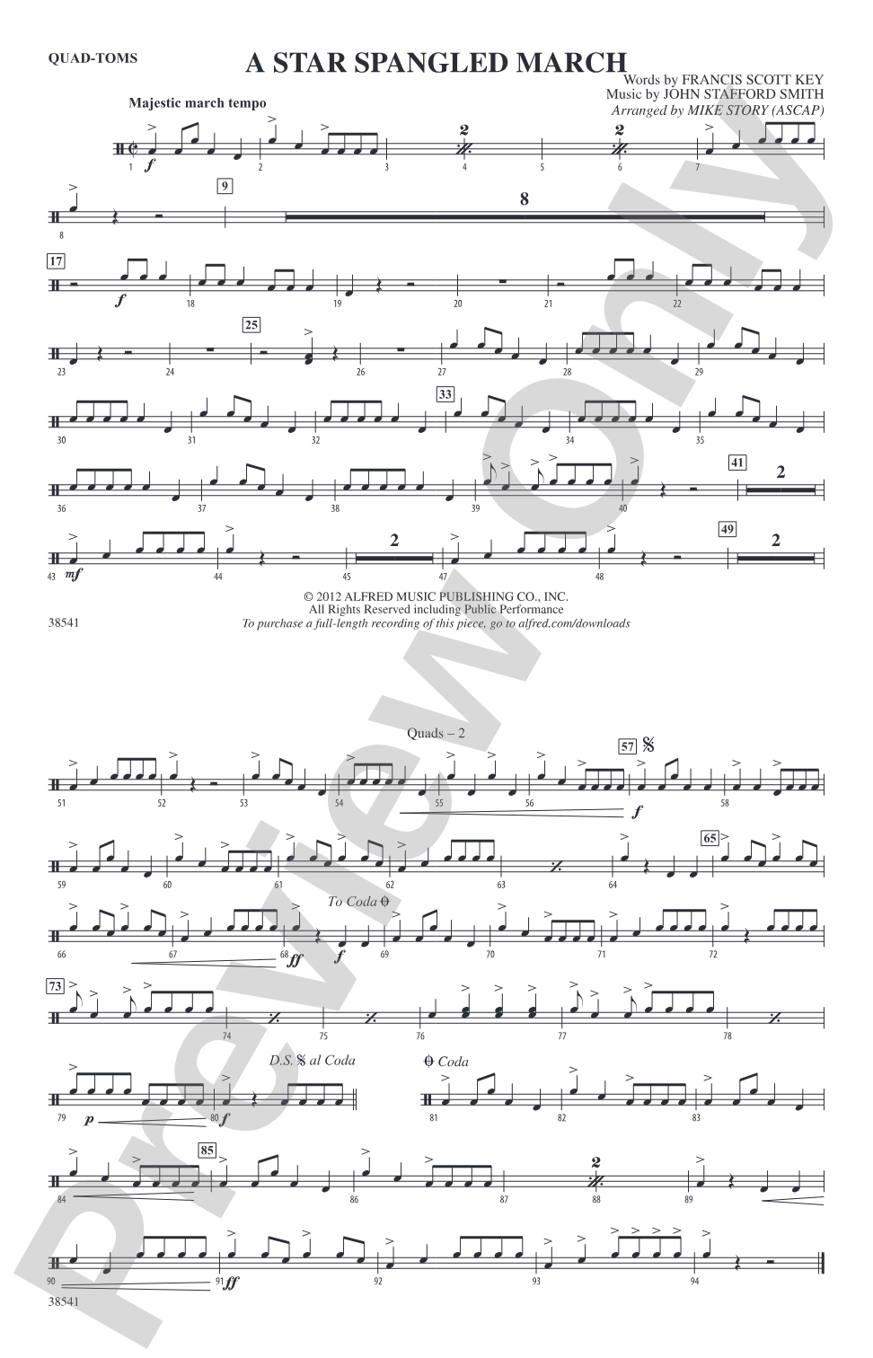 A Star-Spangled March: Quad-Toms