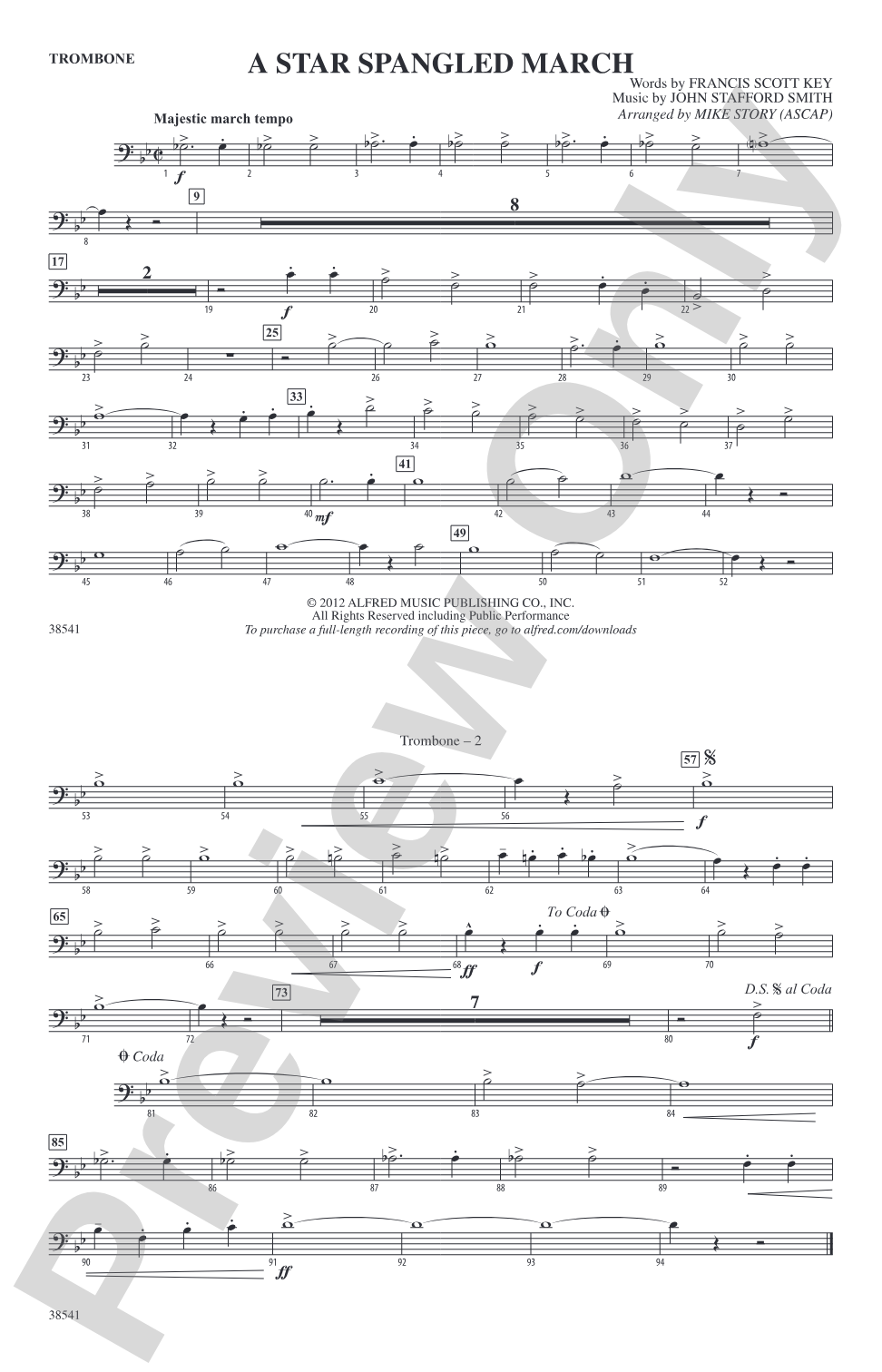 A Star-Spangled March: 1st Trombone
