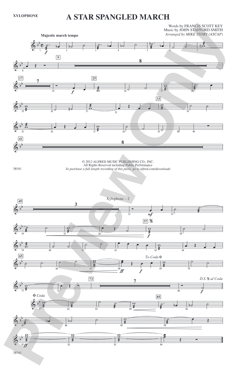 A Star-Spangled March: Xylophone