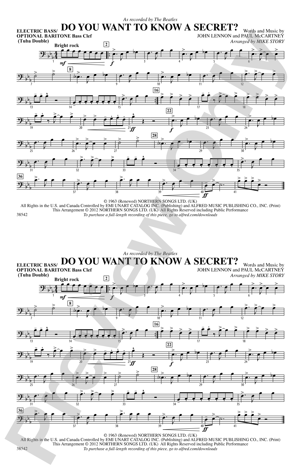 Do You Want to Know a Secret?: Electric Bass