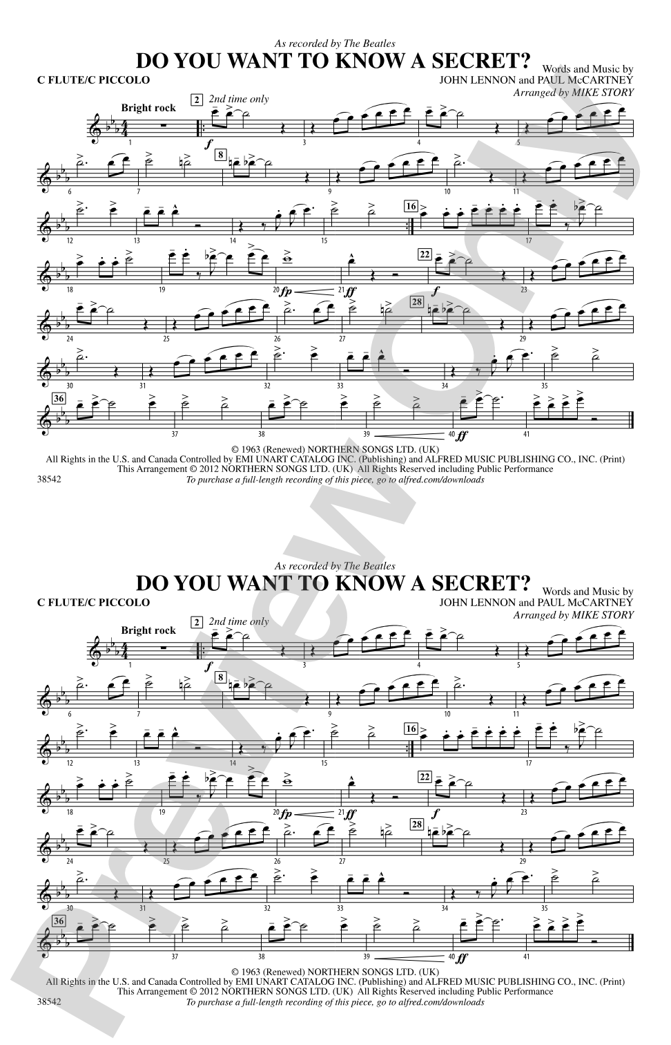 Do You Want to Know a Secret?: Flute